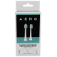 Aeno Replacement toothbrush heads, White, Dupont bristles, 2pcs in set (for ADB0003/ADB0005 and ADB0004/ADB0006)