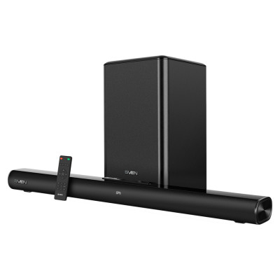 Sven Soundbar SB-2200D, black (300W, DolbyDigital, Bluetooth, HDMI, RC, Optical, USB, display, wireless subwoofer)