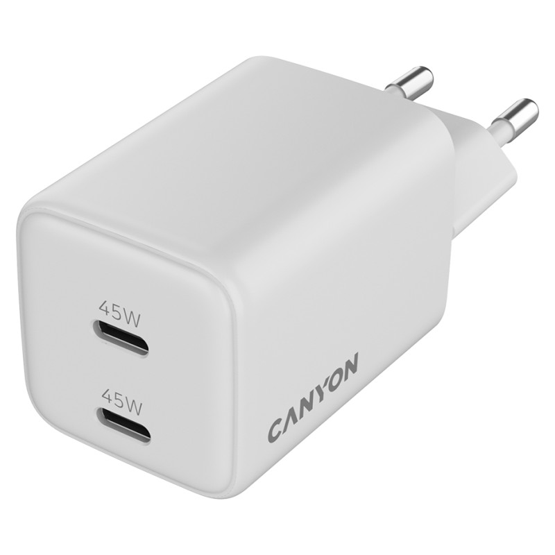 Canyon charger CU45CC GaN 45W 2xPD EU White