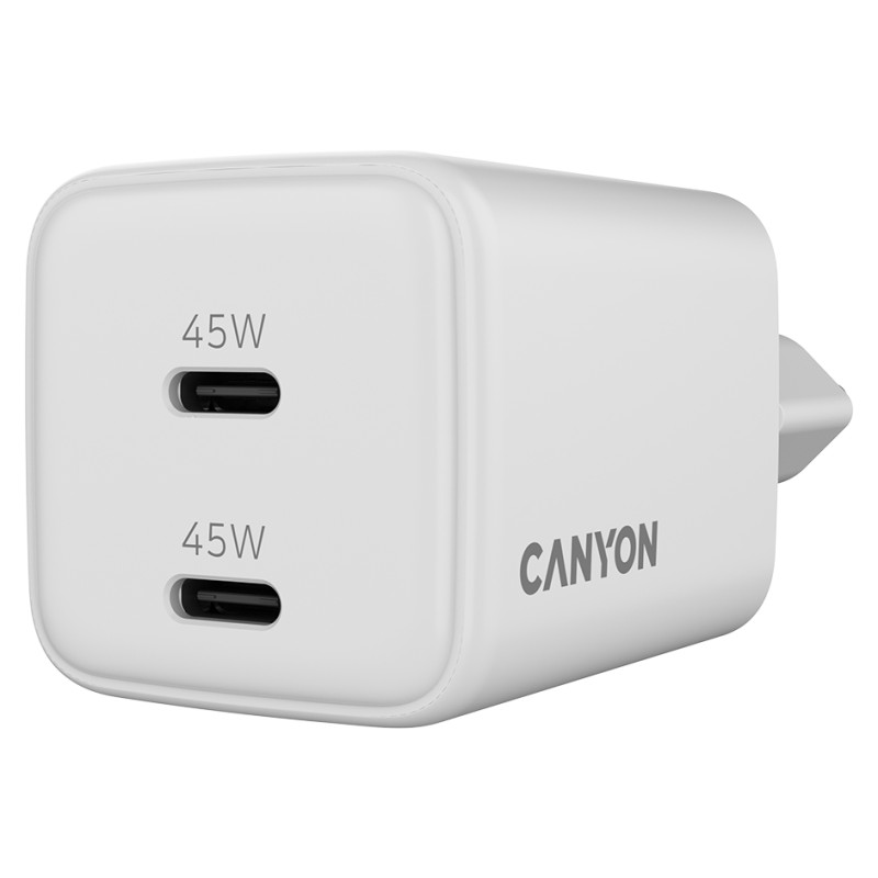 Canyon charger CU45CC GaN 45W 2xPD EU White