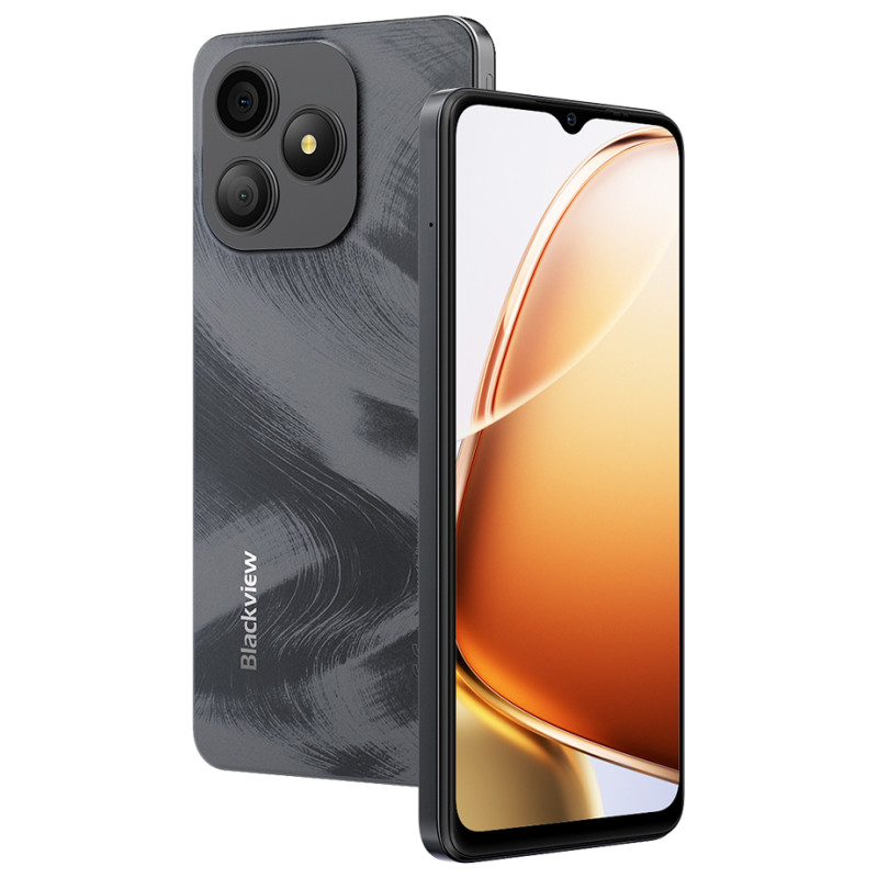 Blackview WAVE 9C 6.56" HD IPS 720x1612 60Hz 4+64GB SC9863A (T603) Octa Core 1.6GHz CAM 8MP/13MP Face recognition 5000mAh No Charger  Android 15 Shadow Black