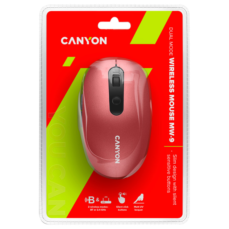Canyon mouse MW-9 Dual-mode Wireless Red