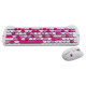 Canyon HSET-W6 EN Keyboard+Mouse Kitty Edition AAA+АА Wireless Pink