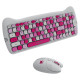 Canyon HSET-W6 EN Keyboard+Mouse Kitty Edition AAA+АА Wireless Pink