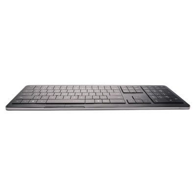 Clevetura CLVX 1 Touch-On-Keys AI Wireless Keyboard, ANSI US Windows Layout, Scissor Switches, Aluminum Chassis, Interactive RGB, Windows/Linux/MacOS support