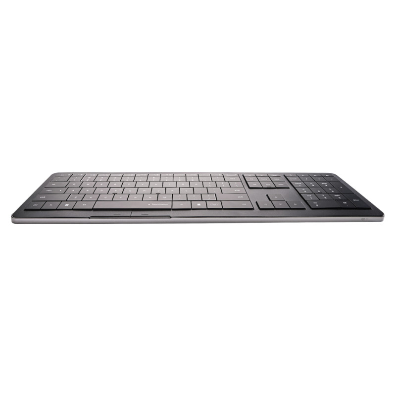 Clevetura CLVX 1 Touch-On-Keys AI Wireless Keyboard, ANSI US Windows Layout, Scissor Switches, Aluminum Chassis, Interactive RGB, Windows/Linux/MacOS support