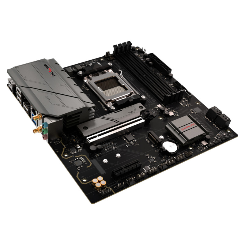 Sapphire AMD B850M AM5 PULSE Ryzen R9/R7/R5, 4x DDR5 7600MHz, PCIE 4.0 x16, 1x M.2 Gen5, 1x M.2 Gen4, LAN 2.5 Gbps, WIFI6, USB, Micro-ATX