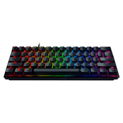 Razer Huntsman Mini (Red Switch), US Layout, Black, Razer Optical Switch, Razer Chroma customizable backlighting w/ 16.8 million colors, up to 5 profiles Hybrid onboard storage, Detachable Type-C Connectivity, 100 million keystroke lifespan