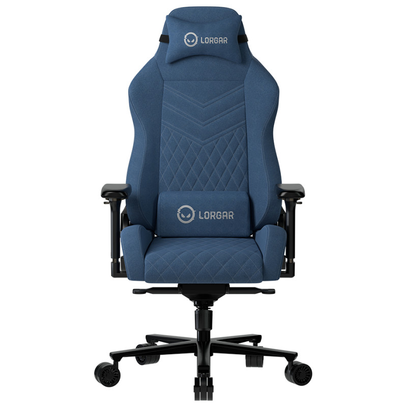 Lorgar Ace 422, Gaming chair, Anti-stain durable fabric, 1.8 mm metal frame, multiblock mechanism, 4D armrests, 5 Star aluminium base, Class-4 gas lift, 75mm PU casters, Blue