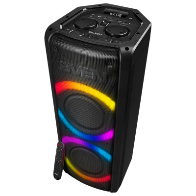 Sven Speaker SVEN PS-710, black (100W, TWS, Bluetooth, FM, USB, microSD, LED-display, 4400mA*h)