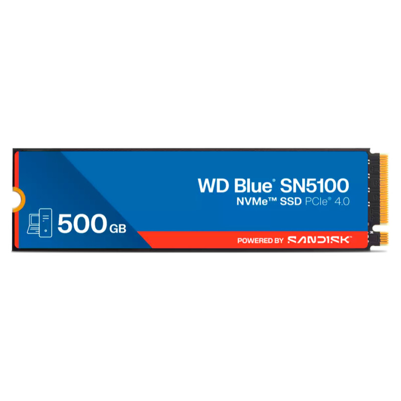 Western Digital SSD POWERED BY SANDISK WD Blue SN5100 500GB M.22280 PCIe Gen4x4 NVMe QLC 3D