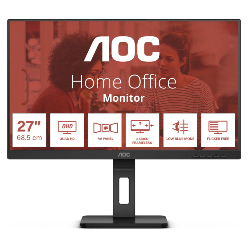 AOC LCD Monitor|AOC|27 "|2560 x 1440 pixels|Quad HD|Native aspect ratio 16:9|Flat|Q27E3UMF