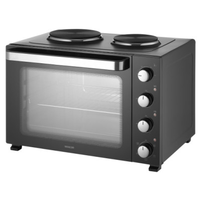 Sencor SEO 4800BK Mini cepe&scaron;krāsns ar 2 sildelementiem 48L 3500W