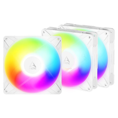 Arctic P14 PRO Reverse PWM PST A-RGB High-Performance PWM Fan, 140 mm (White), 3pcs