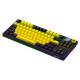 Lorgar KBP70TKLW, Wireless TKL Mechanical Gaming Keyboard Pro, Black/yellow, EN layout