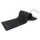 Gembird KEYBOARD FLEXIBLE USB ENG/BLACK KB-109F-B GEMBIRD
