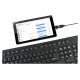 Gembird KEYBOARD FLEXIBLE USB ENG/BLACK KB-109F-B GEMBIRD