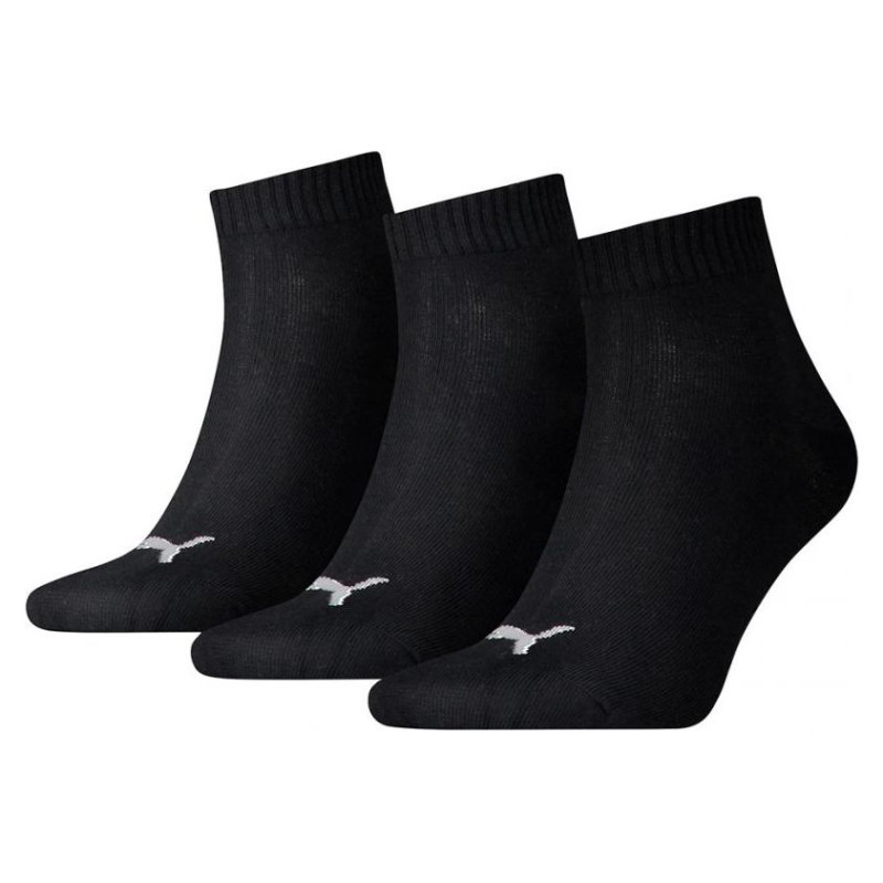 Puma Unisex Quarter Plain 3pak Socks 906978 32/27108000 12 (35-38)