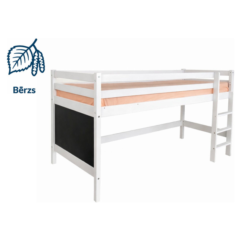 Emis Bērnu gulta "Loft Junior" 70x160 / Balts