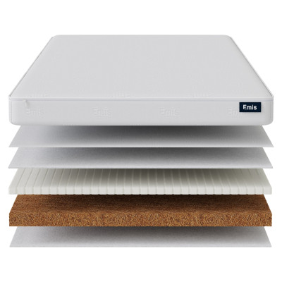 Emis ⁠Zīdaiņu matracis "Perla" 80x200x7 / Emis Denim Mosaic