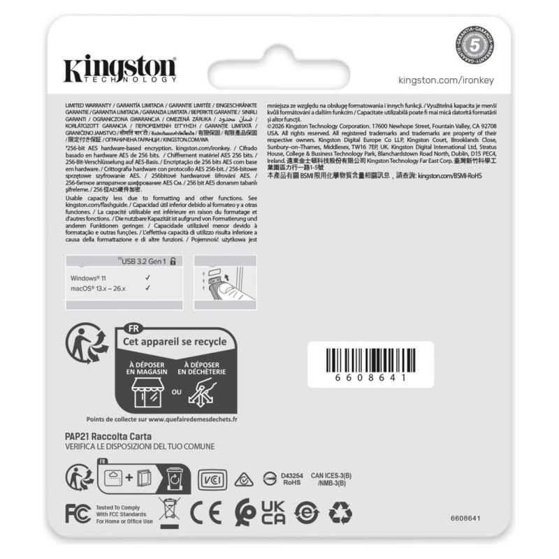 Kingston MEMORY DRIVE FLASH USB3.2/256GB IKLP50G2/256GB KINGSTON