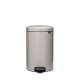 Brabantia atkritumu tvertne ar pedāli NewIcon, 20 l, Soft Grey - 254406