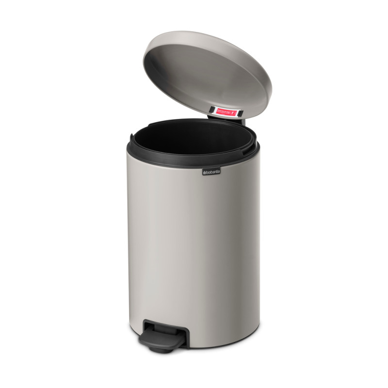 Brabantia atkritumu tvertne ar pedāli NewIcon, 20 l, Soft Grey - 254406