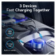 Vention MOBILE CHARGER CAR USB/3P BLACK FFOB0 VENTION