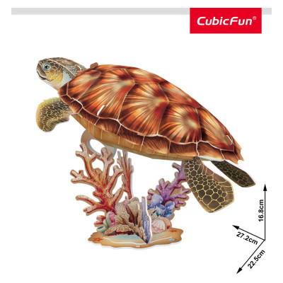 Cubic Fun CUBICFUN NATIONAL GEOGRAPHIC 3D puzle Jūras bruņurupucis