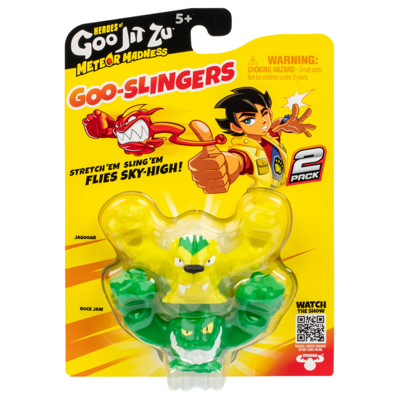 Goo Jit Zu HEROES OF GOO JIT ZU Meteor Madness Goo Slingers dubultiepakojums