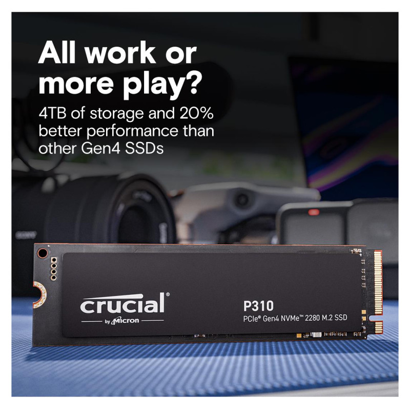 Crucial SSD|CRUCIAL|800xTBW rating|Read speed 7100 MB/s|Write speed 6000 MB/s|NVMe Yes|PCI Express 4.0|M.2|4000 GB|CT4000P310SSD8