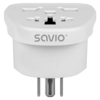 Savio Strāvas adapteris SAVIO Travel adapter Global socket &ndash; US plug 10A