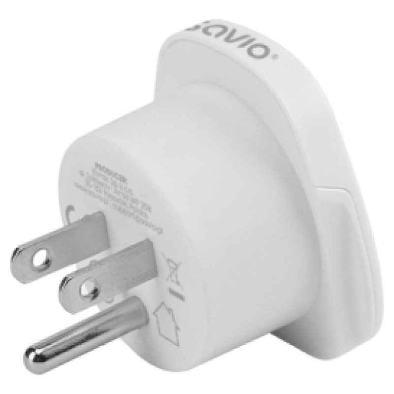 Savio Strāvas adapteris SAVIO Travel adapter Global socket &ndash; US plug 10A