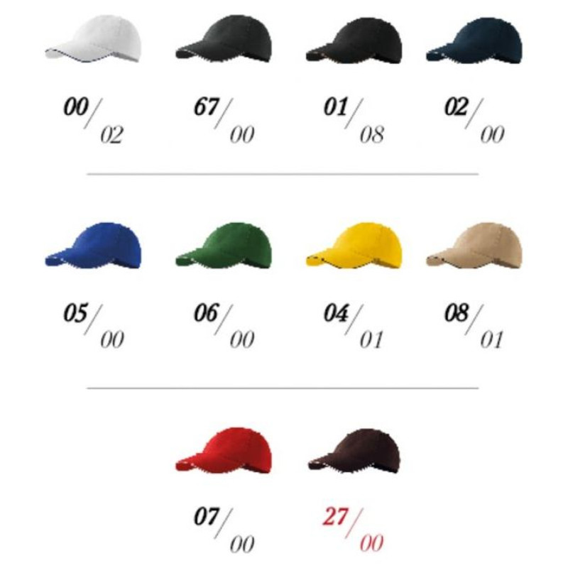 Malfini Cap Malfini Sandwich 6P MLI-30606 (nastawialna)