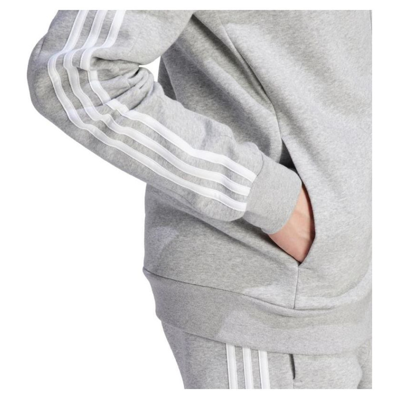 Adidas Essentials Fleece 3-Stripes Full-Zip M sweatshirt IJ6479 (S)