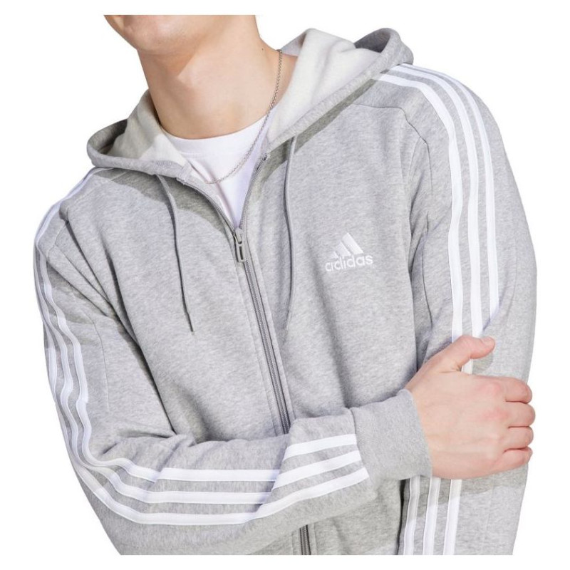 Adidas Essentials Fleece 3-Stripes Full-Zip M sweatshirt IJ6479 (S)