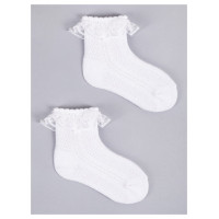 Yoclub Ažūra zeķes ar volānu 17/19 SKL-0009 (Yoclub)