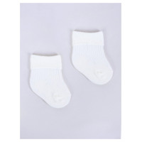 Yoclub Zeķes ar atloku BALTAS 6-9 mēn. SKA-0009