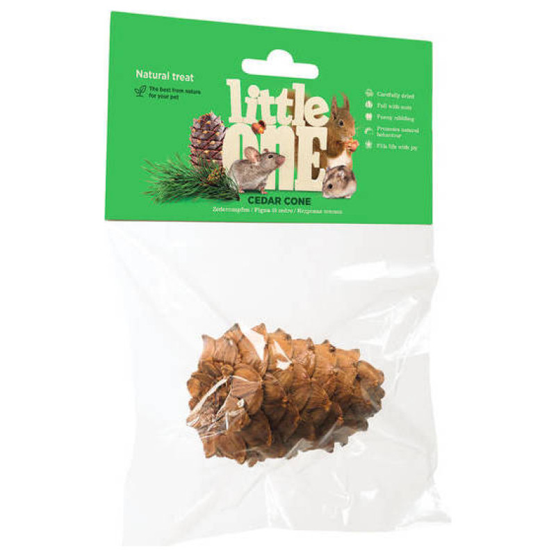 Mealberry Little One treat-toy "Cedar cone" 1 gb. - kārums-rotaļlieta ciedru čiekurs