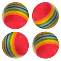 Flamingo rotaļlieta kaķiem RAINBOW SOFTBALLS 4gab.