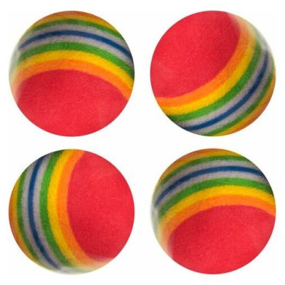 Flamingo rotaļlieta kaķiem RAINBOW SOFTBALLS 4gab.