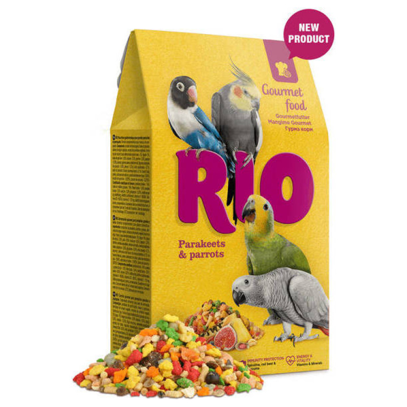 Mealberry RIO Gourmet food for parakeets and parrots 250 g - barība vidējiem un lieliem papagaiļiem