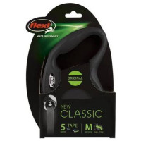 Flexi New Classic M 5m black (lente) - pavada suņiem