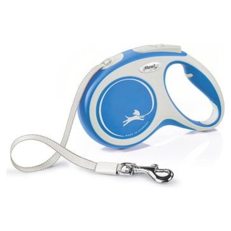 Flexi New Comfort M lente 5 m, blue - pavada suņiem
