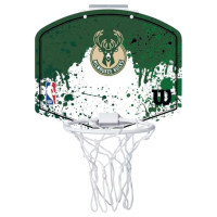 Wilson NBA Team Milwaukee Bucks Mini Hoop Basketball Backboard WTBA1302MIL (One size)