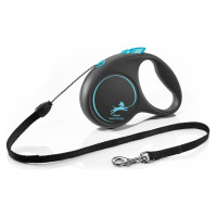 Flexi black design S Cord 5m blue
