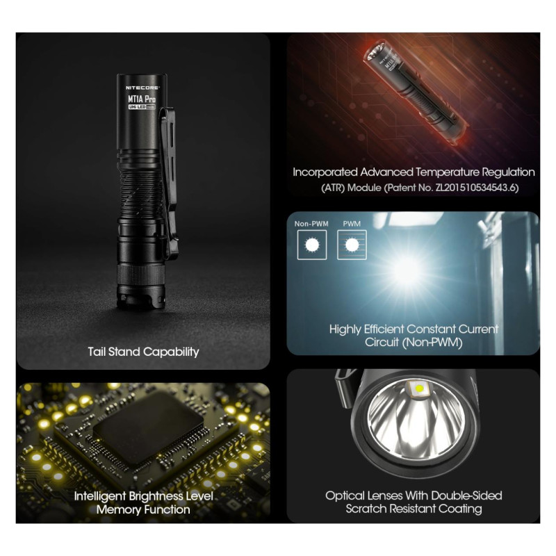 Nitecore FLASHLIGHT MT SERIES/800 LUMENS MT1A PRO NITECORE