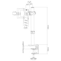 Neomounts MONITOR ACC DESK MOUNT 10-32"/FPMA-D510BLACK NEOMOUNTS