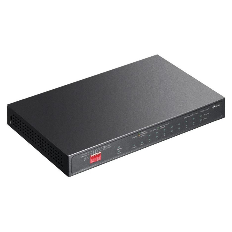 Tp-Link Switch|TP-LINK|TL-SG1210PP|9x10Base-T / 100Base-TX / 1000Base-T|1x10/100/1000BASE-T/SFP combo|PoE+ ports 6|TL-SG1210PP