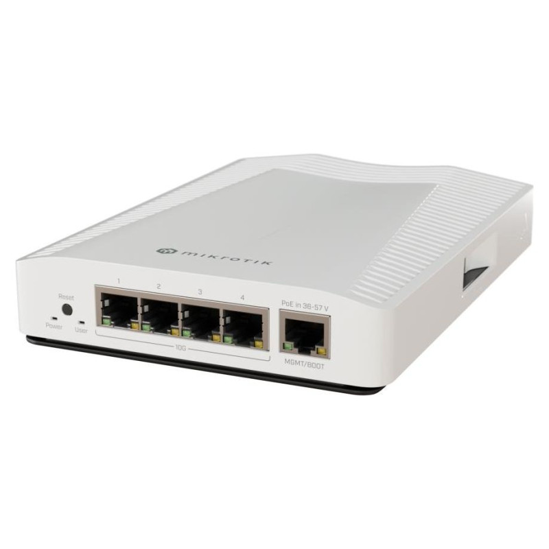 Mikrotik Switch|MIKROTIK|1x10Base-T / 100Base-TX / 1000Base-T|4x10GbE|PoE ports 1|CRS304-4XG-IN